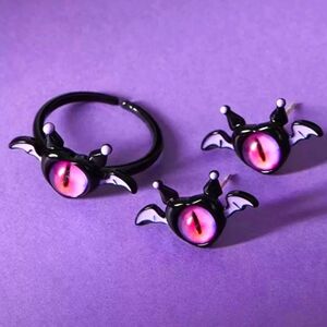 💀 Kuromi Monster Jewelry Set